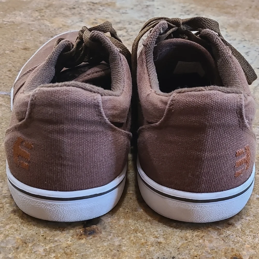 Etnies Brown Canvas Men's Skate Sneakers Casual Shoes Size 11